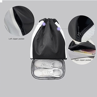 Sports Drawstring Backpack  Breathable Dry Wet Separation Waterproof TPU Backpack Basketball and Football Drawstring Pocket Sports Bag-Good products from ProductClub 