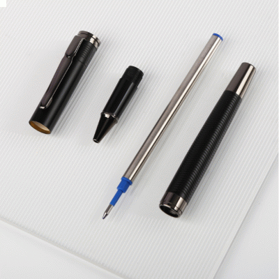 Metal Signature Pen with Epoxy Logo Business High-End Heavy Hand  Feel Signature Gift Roller Ball Pens-Good products from ProductClub 
