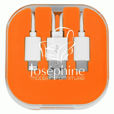 Wholesale Custom 3-in-1 Charging Cable with Slide Out Stand Travel Case-Good products from ProductClub 