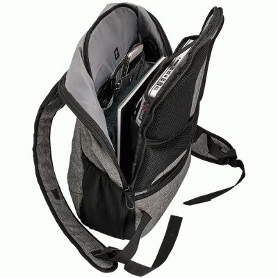 Customized Colored Logo Laptop Backpack with USB Port-Good products from ProductClub 