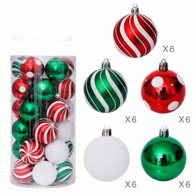 Custom Design Christmas Tree Decorations Balls Xmas Ornament Ball  