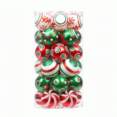Custom Design Customized Hollow Sphere Christmas Ball Plastic Ball Ornaments  