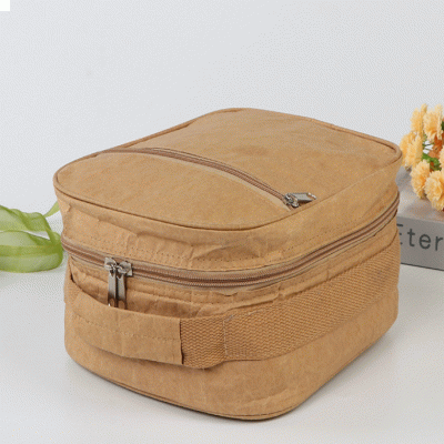 Handheld backpack DuPont paper bag, bento aluminum foil insulation bag-(Recycled materials - materials from nature) 