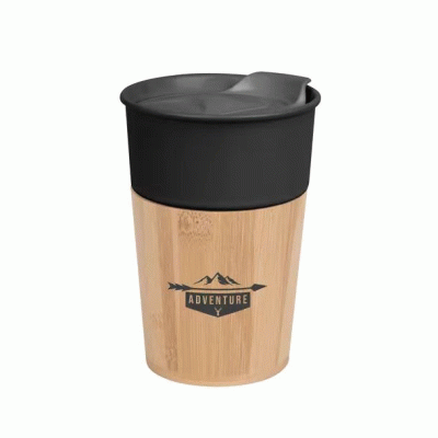 ECO -Friendly 10 oz. Quest Ceramic & Bamboo Tumbler 