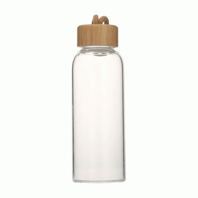 Simplicity Custom Glass Drink Bottles With Custom Natural Sleeve-Good products from ProductClub 