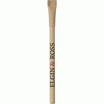 Custom Branded Eco Recycled Gel Paper Pen — Printed With Your Logo 