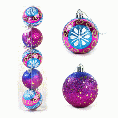 Factory Price Hanging Baubles Plastic Christmas Tree Ornaments Balls  
