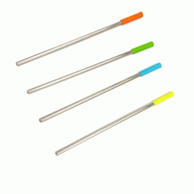 Custom Branded Reusable Straw w/ Cleaning Kit — Printed With Your Logo 