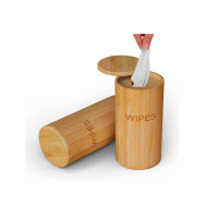 ECO-FRIENDLY Natural bamboo   Decorative Disinfecting Wipe Container for Bathroom, Kitchen, Countertop, and Home Storage- Bamboo Cleaning Disinf