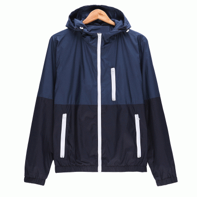 Spliced Color Windcheater Printed Logo Advertising Long Sleeved Employee Advertising Jackets-Good products from ProductClub 