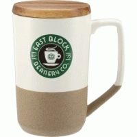 Creative Idea 16 oz Ceramic Custom Coffee Mug w/ Wood Lid - Good product from ProductClub