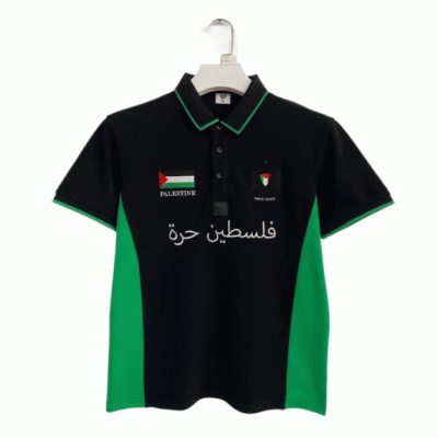 Customized Palestine Precise  Embroidered Front and Back Logo Quick Drying Sports Polo Shirt, T-shirt-Good product from ProductClub 