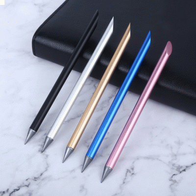 Promotional Metal Aluminum Rod Eternal Pen Inkless Pen Napkin Forever pen-Good product from ProductClub 