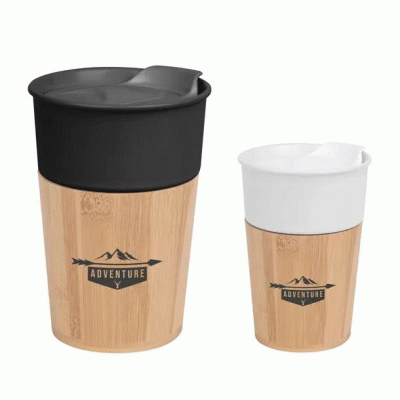 ECO -Friendly 10 oz. Quest Ceramic & Bamboo Tumbler 