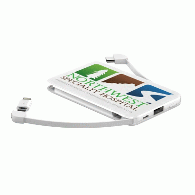Customized Logo Full Color Card Shape 5000 mAh Power Bank -Good products from ProductClub  