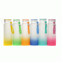 Cheap Promotion Custom Gradient Glass Bottle with Color Silicone Strap-Good products from ProductClub
