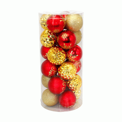 Factory Price Christmas Decoration Acrylic Plastic Christmas Hanging Ball  