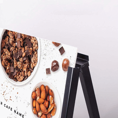 Wholesale Commercial Double Sided Customized Advertising Outdoor Metal Sign Display Stands 