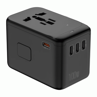 100% GaN PD100W Fast Charging 4Type-c & USB Travel Adapter-Good products from ProductClub 