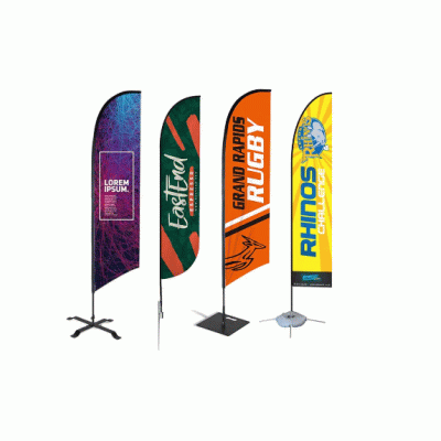Customized Promotional Advertising Flags Swooper Tear Drop Sublimation Pole Outdoor Square Stand Display Flying Banner Beach Feather Flag-Good products come from ProductCLUB 