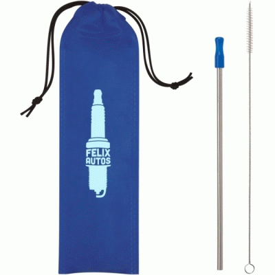 Cheap Hot Sale Stainless Steel Custom Straw w/ Travel Pouch-Good product from ProductClub 