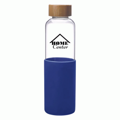 Best-selling Custom Glass Bottle with Silicone Sleeve and Bamboo Lid-Good products from ProductClub 