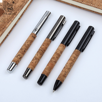 High Quality Promotional Gift Cork Patterned Metal Pen with Customized Gift Box-Good products from ProductClub 
