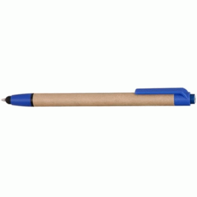 Custom Branded Eco-friendly Ballpoint Stylus Pens w/ Custom Logo Recycled — Printed With Your Logo 
