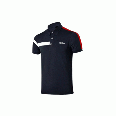 HOT SALE 3D Embroidery Custom Logo Golf Clothing Men Quick-Drying T-Shirt 