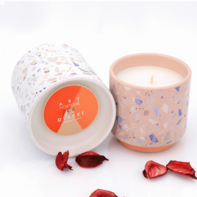 Customized Hot Sale  Best Selling Ceramics Printed Scented Candle for Gift-Good products from ProductClub 