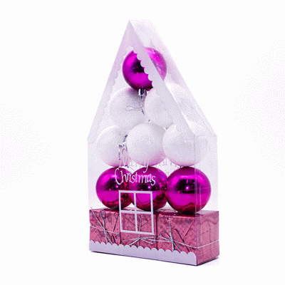 Amazon Hot Sale PET Foam Christmas Ball Sets Packed In Gift Box  