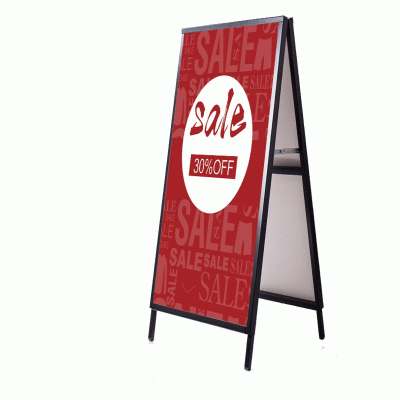Wholesale Commercial Double Sided Customized Advertising Outdoor Metal Sign Display Stands 