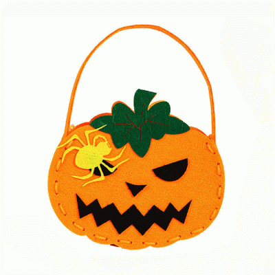 Wholesale Cheap Price Felt Present Bag Halloween Party Decoration Candy Bag Pumpkin Gift Bags  