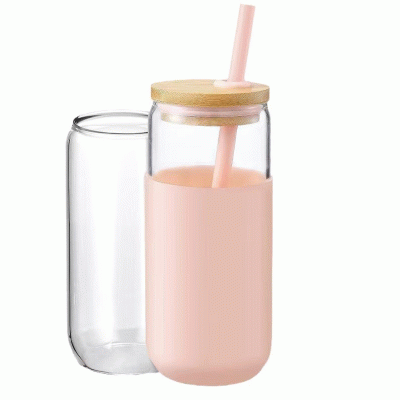 UNIQUE CAN-SHAPED DESIGN 20OZ GLASS TUMBLER-Printed With Your Logo 