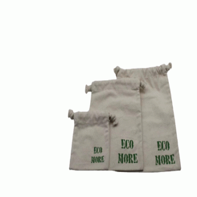 Organic cotton bundle pockets-(Recycled materials - materials from nature) 