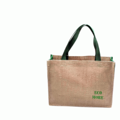 Natural Jute Shopping Bag-(Recycled materials - materials from nature) 