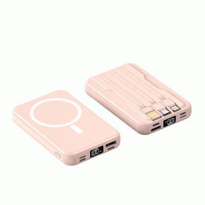 Hot Sale 2 in 1 Magnetic Wireless Charging & Wired Charging Fast Charging Power Bank-Good products from ProductClub 