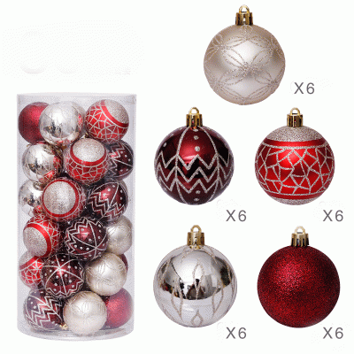 Custom Design Christmas Tree Decorations Balls Xmas Ornament Ball  