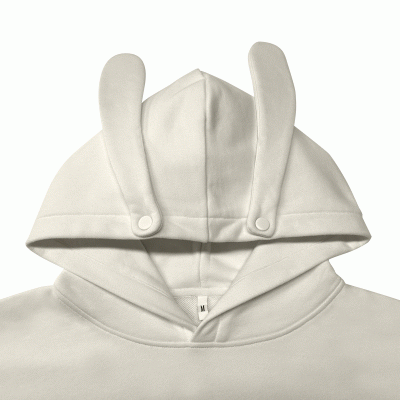 Customized New Style  Personalized Rabbit Ear Hoodie Customized Enterprise Annual Meeting Work Clothes Animal Modeling Hoodies-Good product from ProductClub 