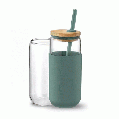 UNIQUE CAN-SHAPED DESIGN 20OZ GLASS TUMBLER-Printed With Your Logo 