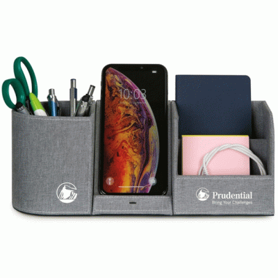 Custom High Quality  Desk Organizer w/ Wireless Charging Station-Good products from ProductClub 