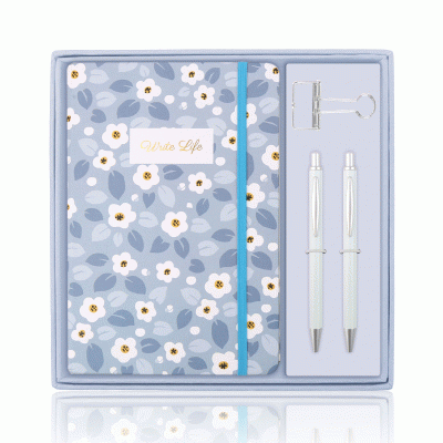 Festival Gifts Customized Ballpoint Pen Stationery Set Amazon's Hot Sale High Aesthetic Fashion Creative Student Notebook set Business gift set-Good product from ProductClub 