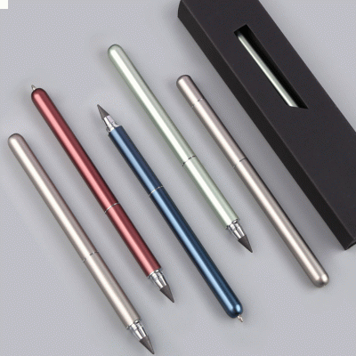 Popular Design Hot Selling Metal Alloy Pencil Double Inkless Pen Napkin Forever Pen-Good products from ProductClub 