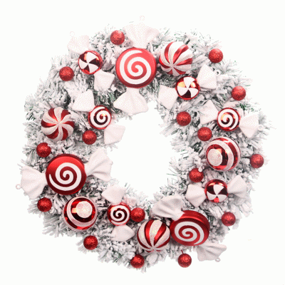 Wholesale Cheap Price Artifical Christmas Wreath Decoration Hanging Door Garland  