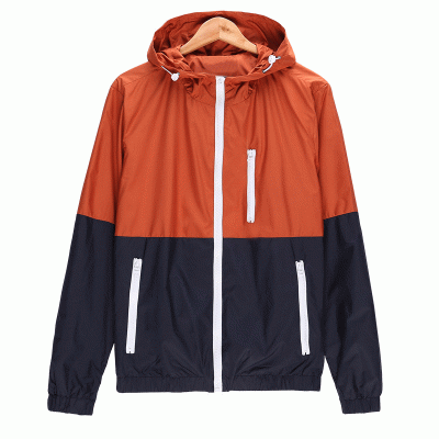 Spliced Color Windcheater Printed Logo Advertising Long Sleeved Employee Advertising Jackets-Good products from ProductClub 