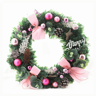 Factory Price Garland Arrangement Christmas Ornament Christmas Wreath Decorative Wreath  