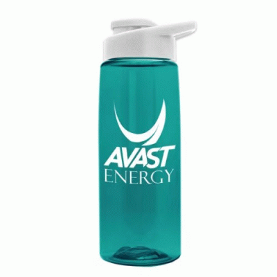Perfect Promotional Gift-Custom Branded 26 oz Flair Bottle with Drink-Thru Lid — Printed With Your Logo 