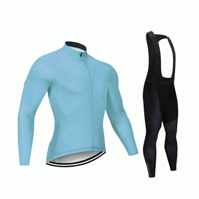 Custom Cycling Winter Jersey Set Unisex Cycling Clothing Breathed Long Sleeve Cycling Suit  