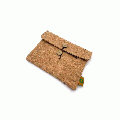 Recycled Cork Material Envelope File Pocket Documents Pouch 