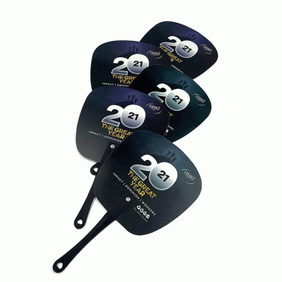 High Quality Custom Made Promotion Round Plastic Fan PP Hand Fans  